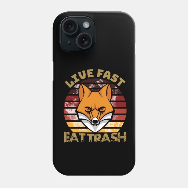 Live Fast Eat Trash Possum Phone Case by Ghost Of A Chance 