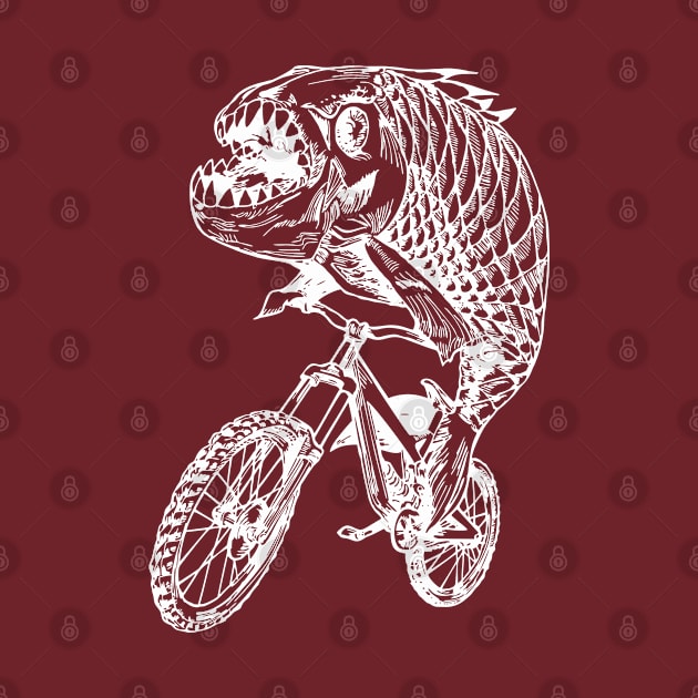 SEEMBO Piranha Cycling Bicycle Cyclist Biker Biking Fun Bike by SEEMBO