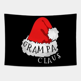 Grampa Claus Santa Hat Christmas Matching Family Pajama Tapestry