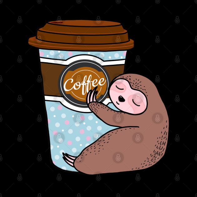 Sloth and coffee by Collagedream