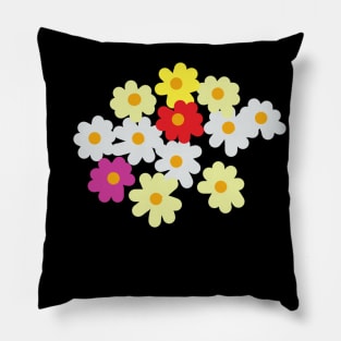 Floral Art Daisy Flowers for Mothers Day Pillow