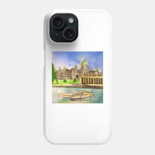 Parliament Building and the Inner Harbour, Victoria British Columbia Canada - WelshDesigns Phone Case