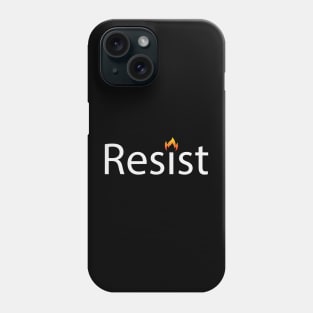 Resist resisting typography design Phone Case