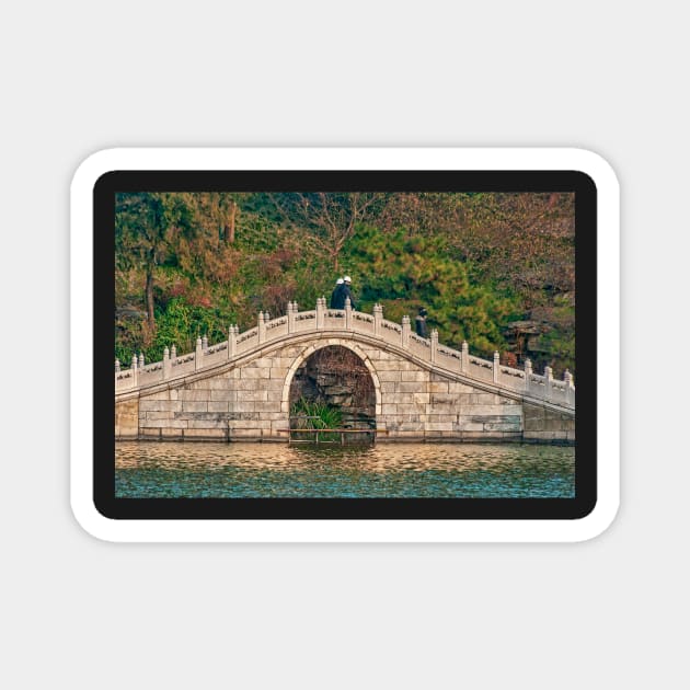 Bridge at Bei Hai Lake, Beijing, China. Magnet by bulljup