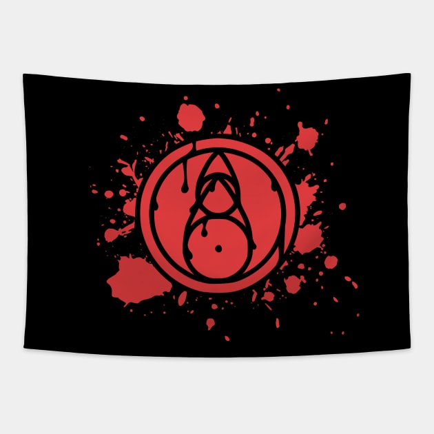 Fire Glyph Splat Tapestry by lov2rock