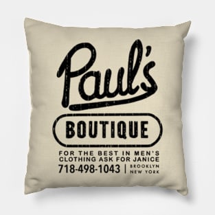 Black Vintage Music Design Pillow