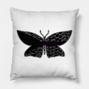 Swirls and Silk - Demisexual Flag Pillow