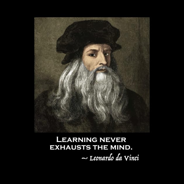 Leonardo da Vinci Inspirational Quote by Persona2