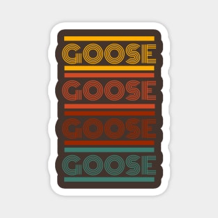 Goose band retro letters Magnet