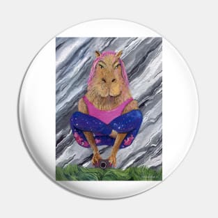 Capybara yoga photographer Pin