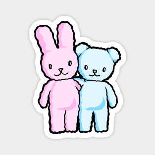 Rabbit and Bear Magnet