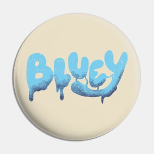 Bluey dad typography vintage Pin