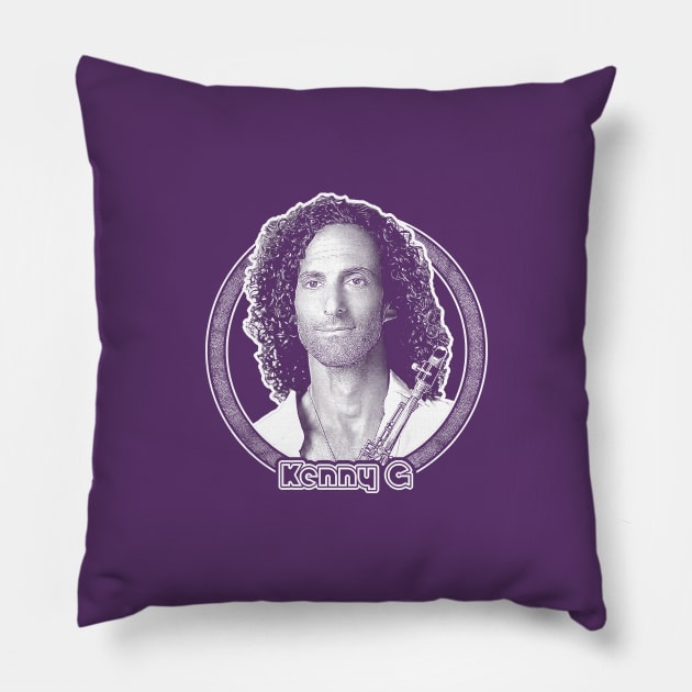 Kenny G / 90s Retro Fan Art Design Pillow by DankFutura