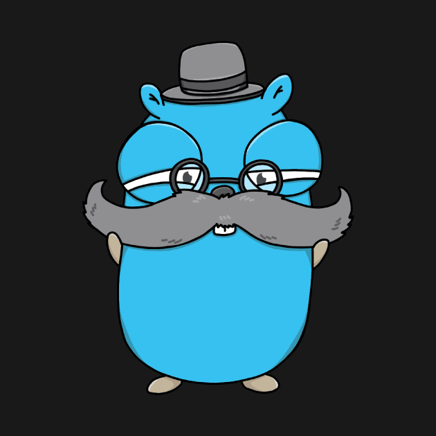 Posh Mustached Gopher by MariaNinfa