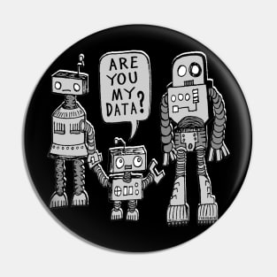 My Data Robot Kid Pin