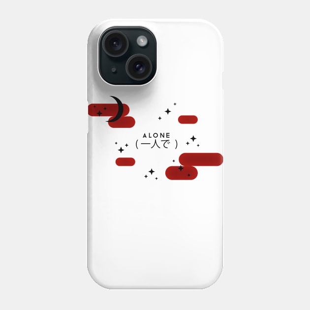 Alone (一人で) Phone Case by saturngarden