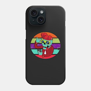 funny-skull-gangster-selfie - Design Phone Case