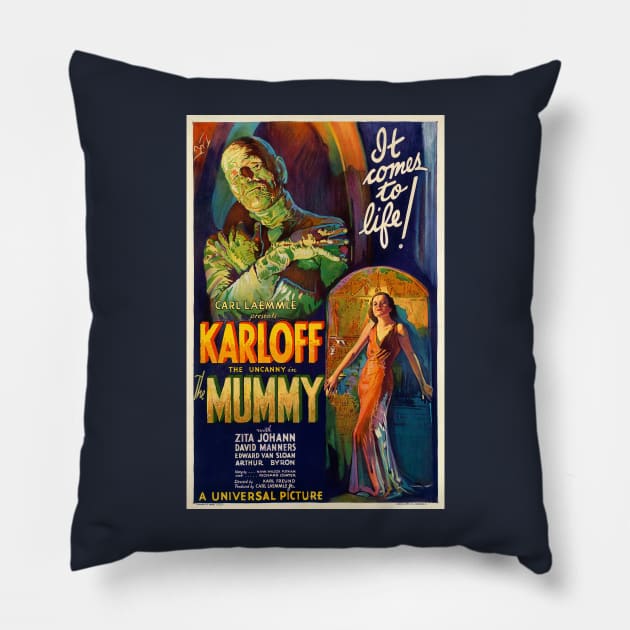 the mummy Pillow by UNDER THE QUARTER