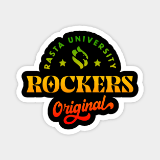 Rasta University Rockers Original Rasta Colors Reggae Magnet