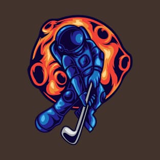 Astronaut Playin Golf T-Shirt