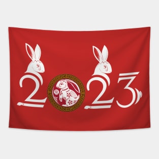 2023 Year of the Rabbit - Chinese Zodiac Chinese New Year 2023 Tapestry