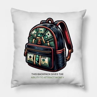 Money Backpack Pillow