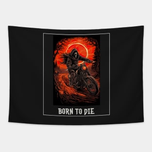 Born to die | Grim Reaper | Biker Tapestry