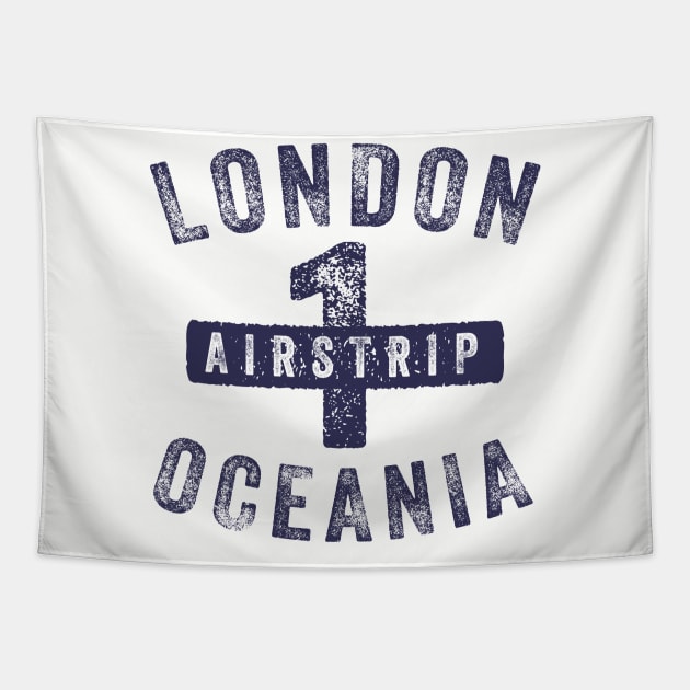 Oceania Airpstrip One Tapestry by MindsparkCreative