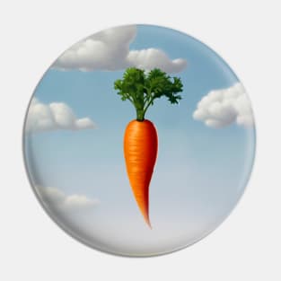 The Dangled Carrot: I Dwell in Possibility by Emily Dickinson on a Dark Background Pin