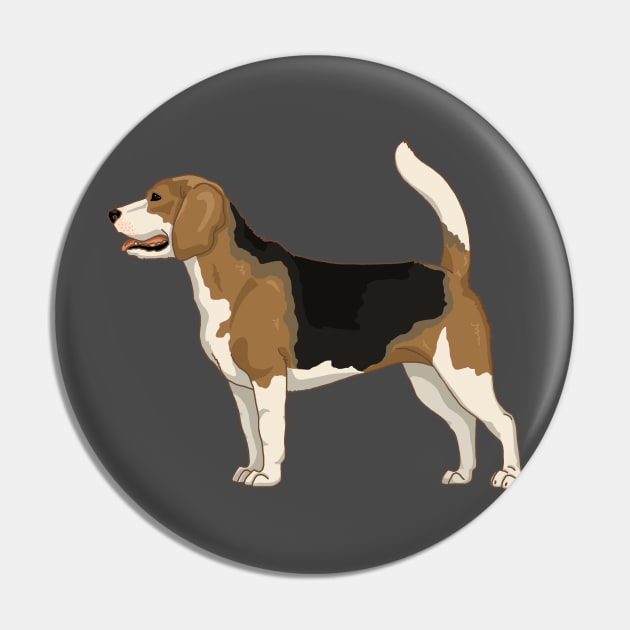 Beagle dog Pin by The Christmas Lady