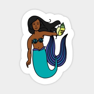 Mermaid Illustration Magnet