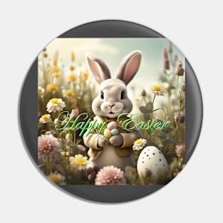 Happy Easter Bunny Easter Day Gift Pin