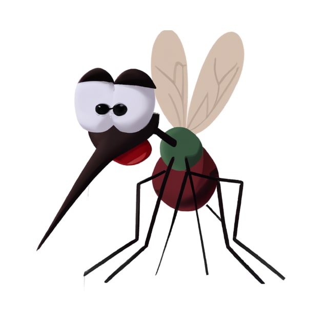 Cute Mosquito Drawing by Play Zoo