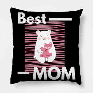 Best Mom With Cute Bears Pillow