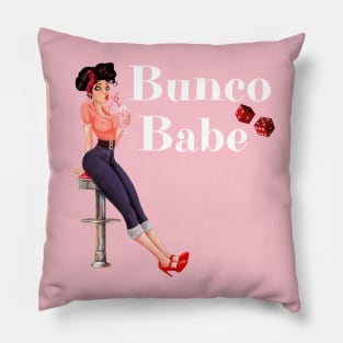 Bunco Babe Pin Up Retro Dice Night Pillow