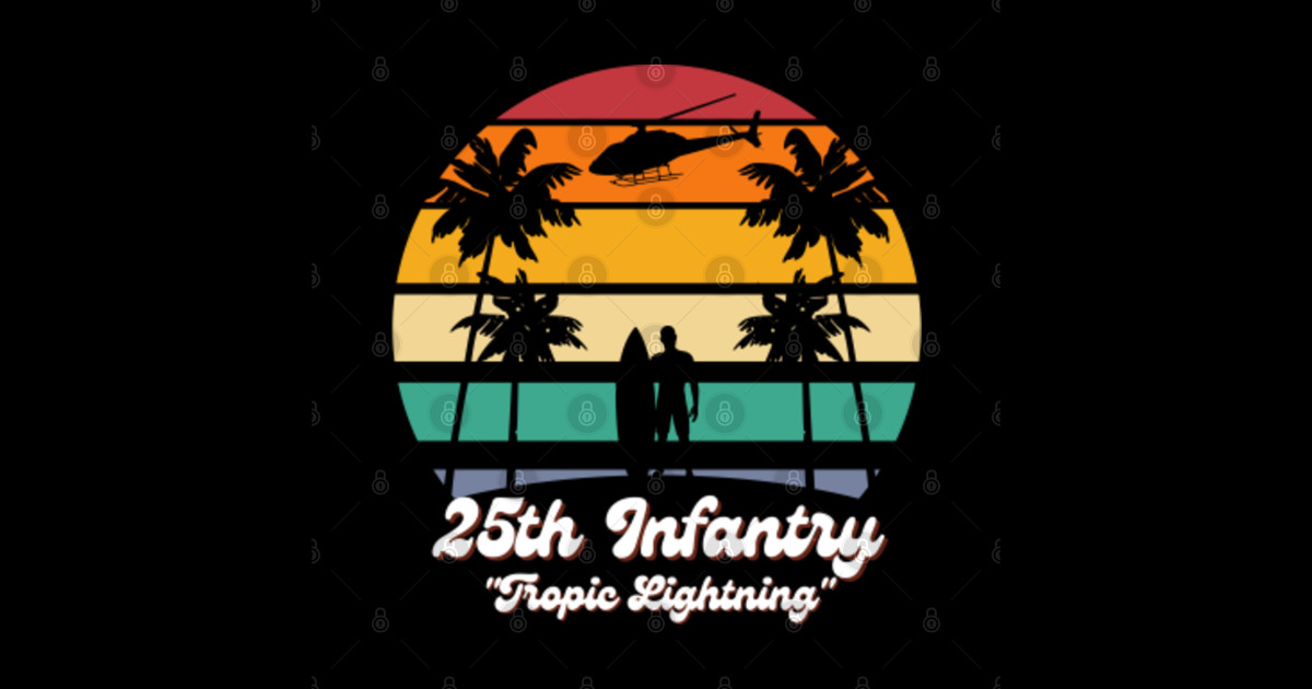 25th Infantry Division Tropic Lightning 25th Infantry Sticker