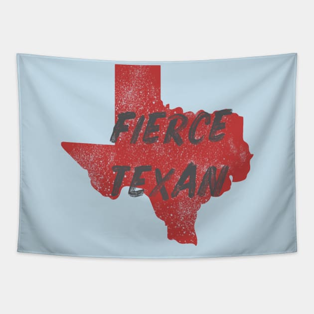 The Fierce Texan Red Tapestry by Dallasweekender 