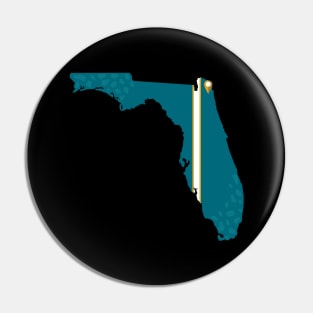 Jacksonville Football Pin