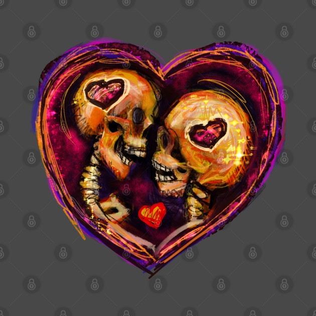 True Love Skulls by Kraken Sky X TEEPUBLIC