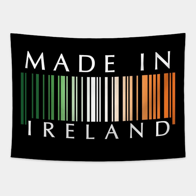 Made in Ireland flag barcode Tapestry by Finji