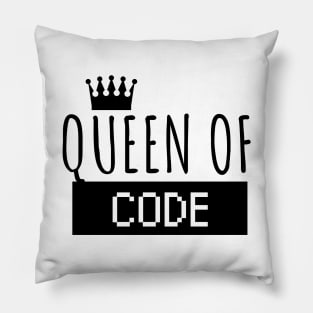 Queen of code Pillow