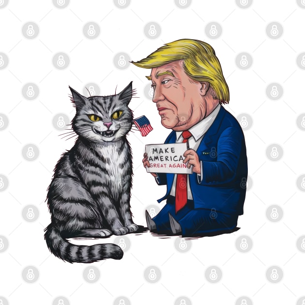 Cats Against Trump by SimpliPrinter