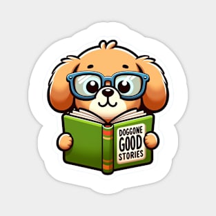 Cute Dog Book Lover Gifts Magnet