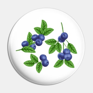 Blueberries Pin