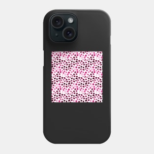 Pink chaotic polka dot Phone Case