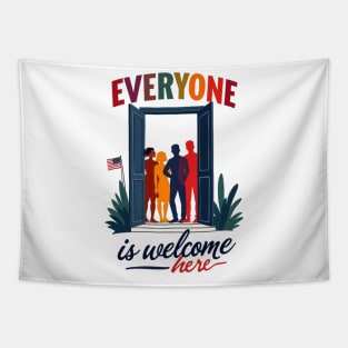 USA Inclusivity for All - Everyone Is Welcome Here Tapestry