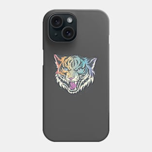 Pastel Rainbow Tiger Phone Case