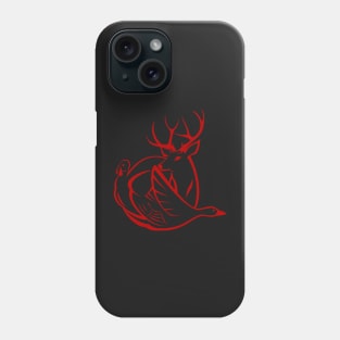 Red hunting lodge logo Phone Case