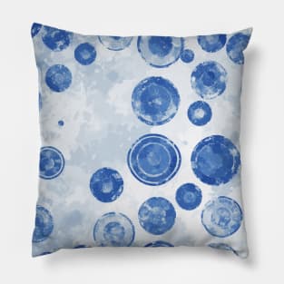 Modern abstract vintage bubbles pattern Pillow