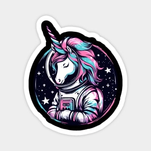 Unicorn astronaut Magnet
